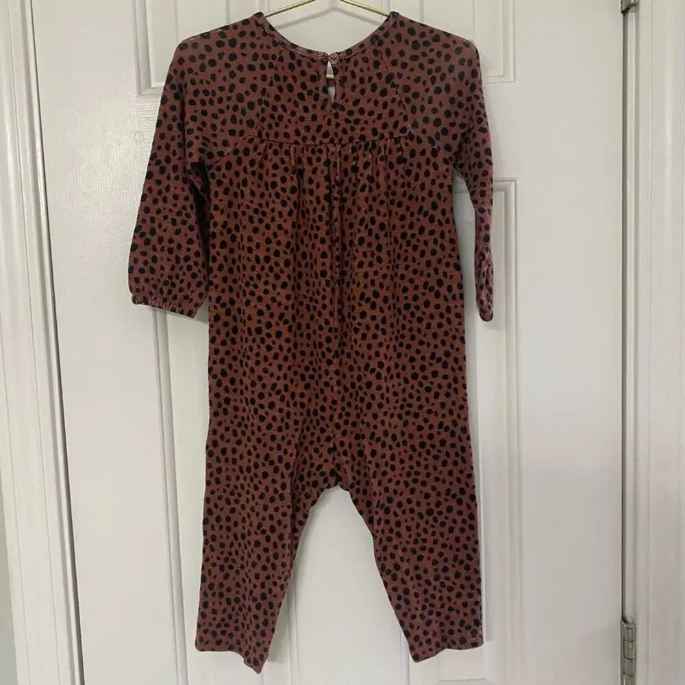 OLD NAVY • Animal Print Ruffle Longall Jumper